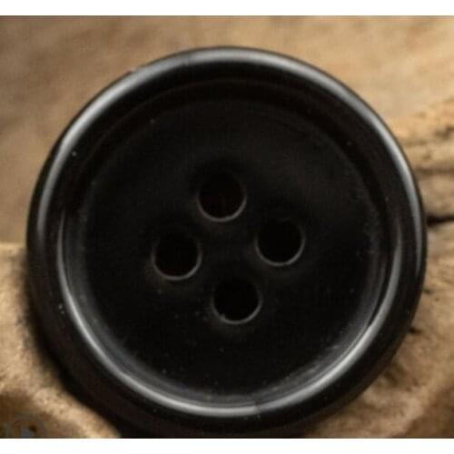 Free shipping 20pcs/lot Black suit buttons Solid color resin buttons suit clothing buttons 15mm 20mm