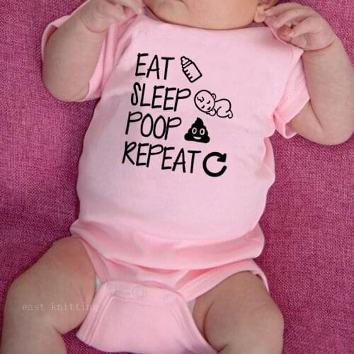 DERMSPE New Arrival Cute Newborn Baby Letter Printed Toddler Romper Casual Round Neck Kids Jumpersuit Boys GirlsO Neck Bodysuit