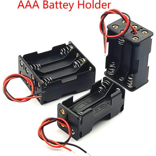 1Pcs AAA Double-sided Battery Holder Case Box 4AAA 6AAA 8AAA Slots DIY Battery Case