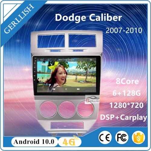 Gerllish Android Car radio Player for dodge Jcuv Caliber SXT 2013 2014 Built - in Multimedia GPS Navigation