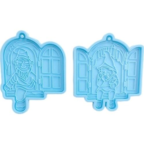 K3ND Dwarf Keychain Epoxy Resin Mold Hanging Pendant Silicone Mould DIY Crafts Mold