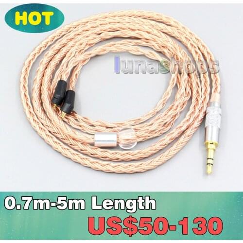 2.5mm 4.4mm 3.5mm XLR 16 Core 99% 7N OCC Earphone Cable For Etymotic ER4B ER4PT ER4S ER6I ER4 2pin LN006762