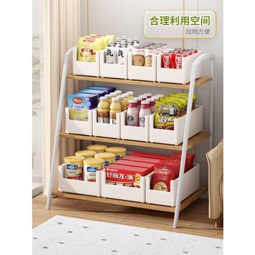 Sundry storage box kitchen cabinet Japanese rectangular cosmetic storage box Snack storage basket