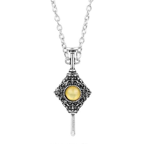 Hot Fantastic Beasts Pendant Necklace Double Sided The Crimes of Grindelwald Blood League Necklaces Lady Men Vintage Jewelry
