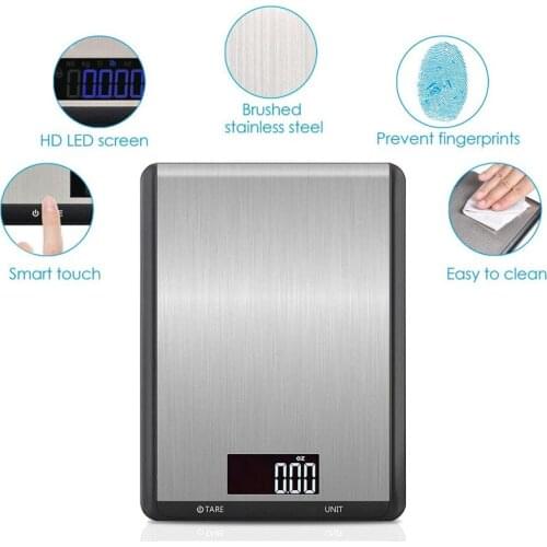1Pcs 10kg multifunctional electronic scale LCD digital kitchen food scale waterproof electronic scale kitchen weighing tool