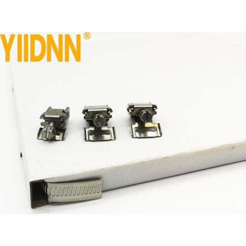 Reuse 12mm wide 0.6mm thick German type hose clamp and head 304 stainless steel banding pipe clamp strap binding 100 feet/roll