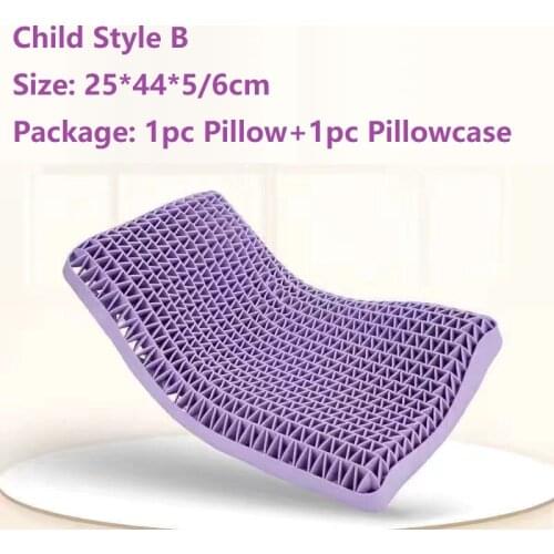 New Arrival TPE Gel Pressure Relief Pillow Adult/Child Health Sleep Pillow High Rebound Correction Neck Memory Sleeping Pillow