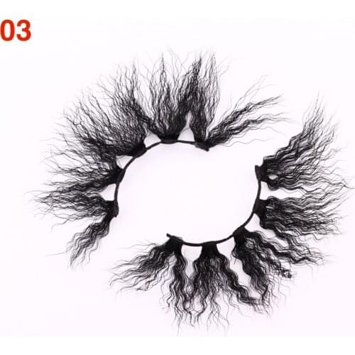 NEW 10pair Fluffy Mink Lashes Short Messy Wispy Natural Eyelashes 22mm-25mm Hamdmade Real 3D Mink Eyelashes Makeup False Lashes