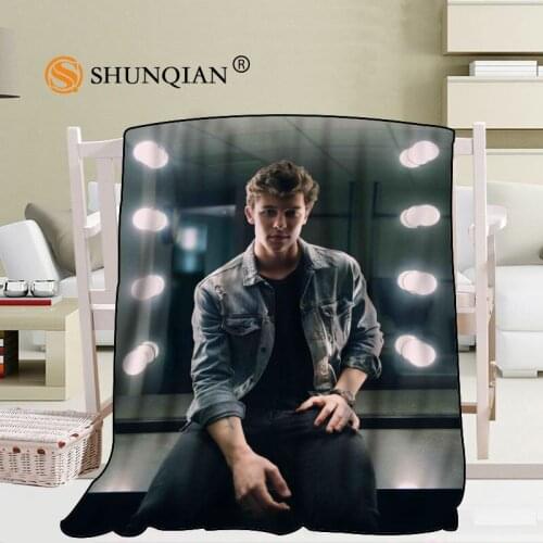 Custom Shawn Mendes Blanket Blending Fabric 56x80inch 50X60inch 40X50inch Sofa Bed Throw Blanket Kid Adult Warm Blanket