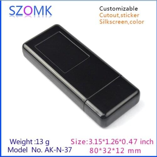 Electronics plastic junction box for usb stick outlet enclosure (1 pcs) 80*32*12mm good quality enclosure, usb flesh drive box