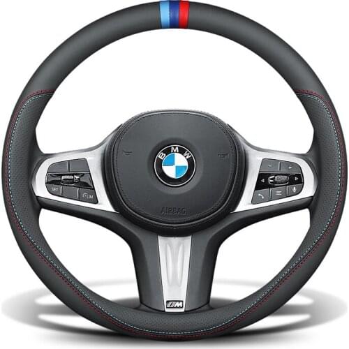 Suitable for BMW X1 X3 X5 2 Series 1 Series X2 X4 320Li 3 Series 325 5 Series 530 leather suede steering wheel cover