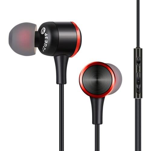 3.5mm In-ear Wired Gaming Earphones Sport Earbuds Headphones Bass Stereo Headsets With Built-in Microphone For Android IOS Phone