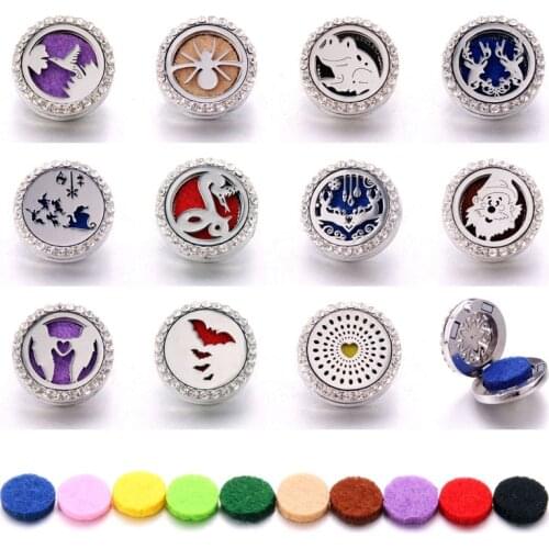 New Aromatherapy 18mm Snap Buttons Perfume Locket Stainless Steel Essential Oil Diffuser Love Mom Snap Button Bracelet Jewelry