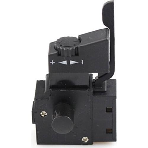 Hand Drill Speed Switch 250V 6A Lock On Pushbutton Speed Control Trigger Switch