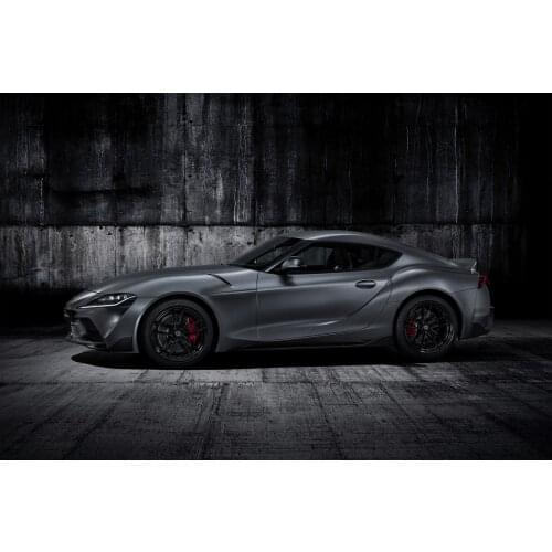 Silver Sport Car Toyotas Supra Wallpaper Home Decor Wall Art Posters Canvas Paintings Fabric Print Room Decoration