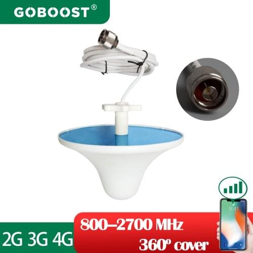 GOBOOST 2g 3g 4g Network Indoor Antenna 800mhz-2700mhz For Internet Cellular Amplifier Ceiling 3dBi Gain LTE GSM 900 1800 2100