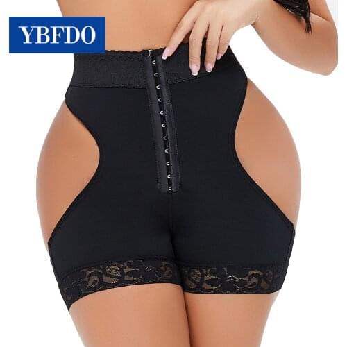 YBFDO High Waist Butt lifter Tummy Control Panties Booty Lift Pulling Underwear Shaper Workout Waist Trainer Corset Shapewear