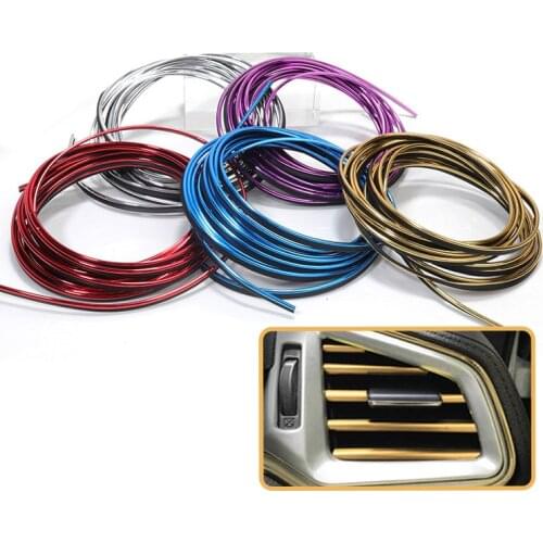 Universal Car Interior Decoration Moulding Strip Trim Car Styling Dashboard Door Seal Interior Exterior Edge Auto Accessories
