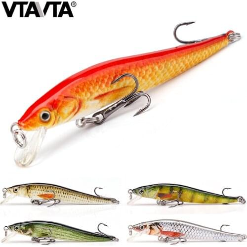 VTAVTA 2.4g 6cm Fishing Mini Wobblers Crank Fishing Lure Artificial Minnow Lures Floating Stickbait Leurre Dur Crank Baits Hard