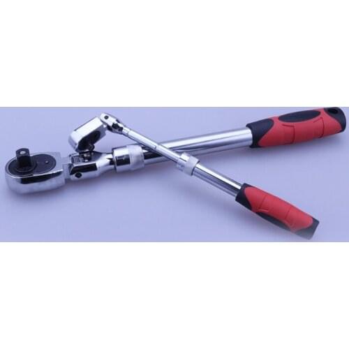 72-Tooth Carbon Steel Retractable Ratchet Wrench 1/4 1/2 3/8 Automatic Quick Release Spanner Multifunctional Hand Tool