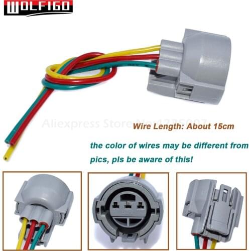 WOLFIGO New Throttle Position Sensor TPS IAC IACV IAT Pigtail Wire Plug Connector For Acura Integra TL Honda Prelude Civic CL
