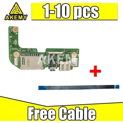 1-10 pcs New Original Akemy For ASUS X555 X555U X555UJ_IO USB AUDIO CARD READER BOARD With Cable REV:2.0 MB 100%Tested Fast Ship
