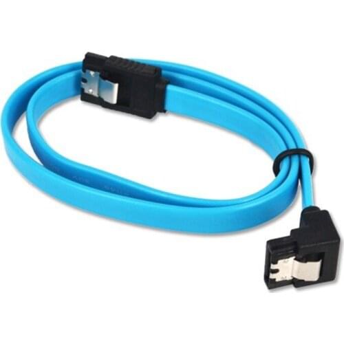 10pcs/lot High Speed Straight Right Angle 6Gbps 50CM SATA 3.0 Cable 6GB/s SATA III SATA 3 Cable Flat Data Cord for HDD SSD