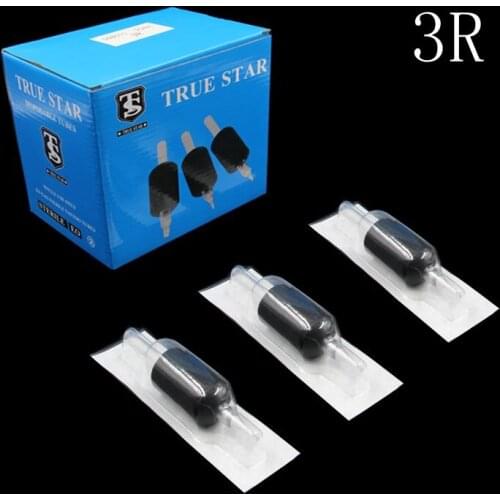 20Pcs Disposable 3R Black Tattoo Tubes with Long Tips Soft Rubber Tattoo Grip and Tube for Tattoo Needles Tattoo Supply grip