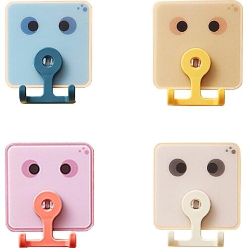 4pcs Adhesive Hooks for Hanging Wall Hooks 360 Degree Rotating Hooks Heavy Load Rack Cup Sucker Outdoor Kitchen Door Sticky Hook