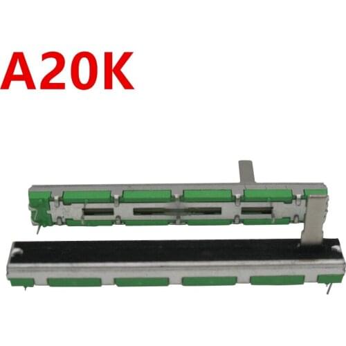 5PCS/LOTOriginal Behringer Soundcraft 7.5 cm 75MM A20KX2 double straight slide potentiometer A20K