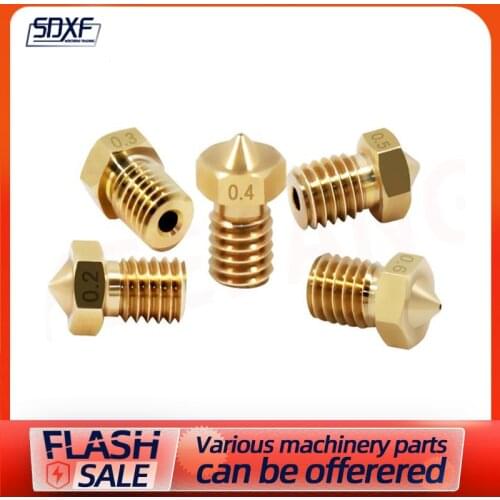 3D printer accessories E3D nozzle E3D-V5/6M6 thread 1.75/3.0 supplies MK8 brass lettering