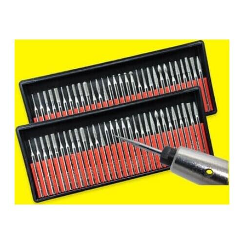 Diamond grinding head 3mm alloy grinding head carborundum electric grinding round needle bar steel cylindrical cone