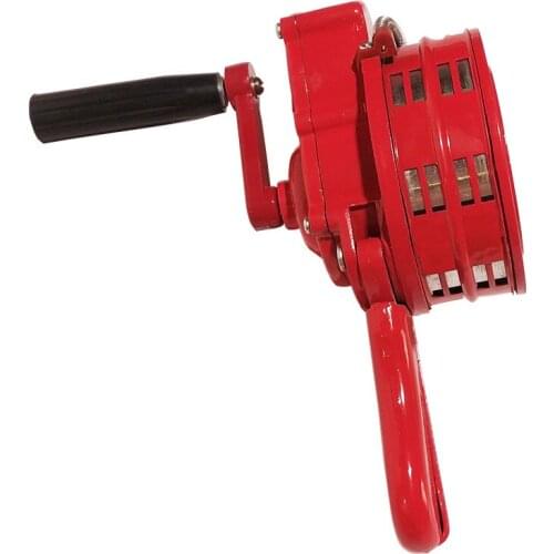 Aluminum Hand-Crank Operated Emergency Alarm Siren Manual Outdoor Alarm Loud 110db Y