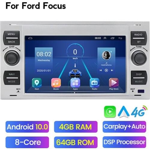 2G RAM +32G Android Car Radio GPS Navigation 2din Autoradio WIFI BT Car Multimedia Player for Ford Focus 2 Mondeo S C Max