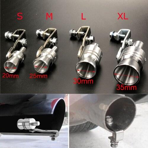 Car Turbo Whistle Silver Universal Fitment for All Vehicles Models S/M/L/XL Diameter Car Accessories