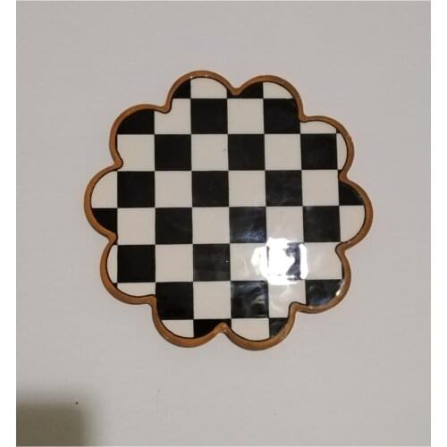 Black Checkerboard Embossed Trivet