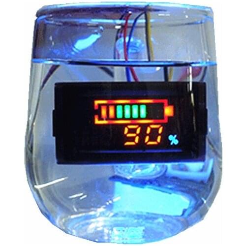 DC6-120V Waterproof electricity / voltage / temperature three-in-one table Vehicle multi-function meter for Acid battery