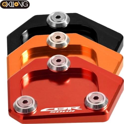 For honda cbr500r cbr 500r 2013 2014 2015 Motorcycle Accessories CNC Aluminum Side Kickstand Stand Extension Plate Foot Enlarge