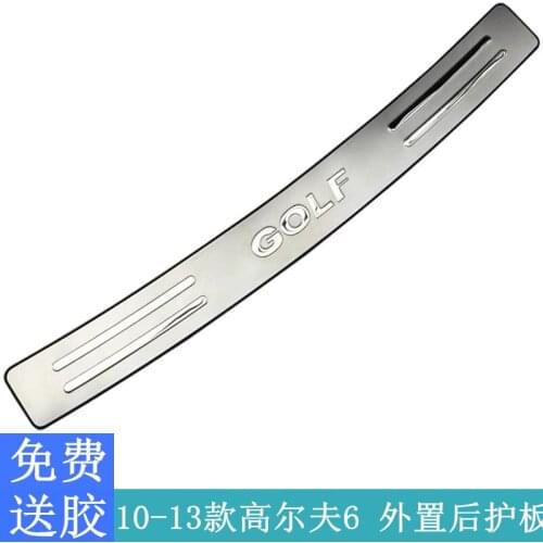 For Volkswagen Golf 6 2010 to 2019 High quality stainless steel rear windowsill panel,Rear bumper Protector Sill