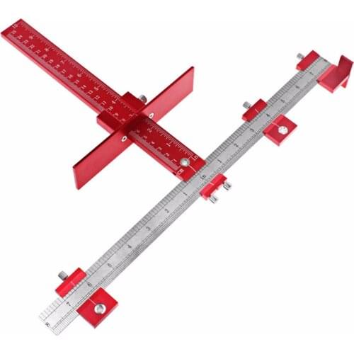Hole Punch Locator Jig Tool Detachable Hole Punching Fixture Ruler Drill Guide Sleeve for Drawer Cabinet Hardware Dowel Supplies