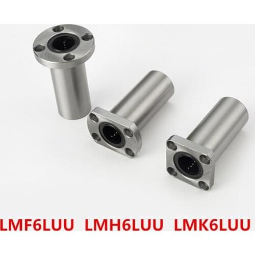 LMF6LUU LMK6LUU LMH6LUU 6x12x35mm Long Type Series Flange Coupling Linear Ball Motion Bearing For Rod shaft 6mm