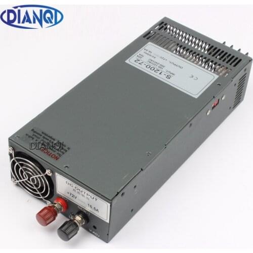 DIANQI Switching power supply 1200W 72V 13.5V 24V 90V 36V POWER SUPPLY for LED Strip light AC to DC power suply input 110v 220v