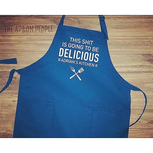 Customized Grill master apron with name,Personalized Mens Apron,Chef Gift,Fathers Day Kitchen Gift,Funny And Humorous BBQ Apron