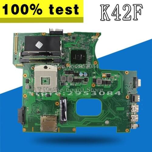 K42F Motherboard Rev 3.2 USB2.0 HM55 PGA989 DDR3 For Asus K42F Laptop motherboard K42F Mainboard K42F Motherboard test 100% OK