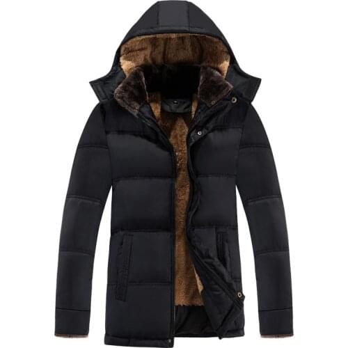 MRMT 2020 Brand Winter Mens Jackets Cotton Clothes Overcoat for Male Fathers Cotton Padded Velvet Thickened Jacket Clothing