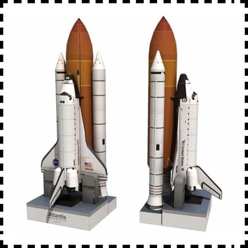 1:150 Scale US Space Shuttle Atlantis DIY Handcraft PAPER MODEL KIT Handmade Toy Puzzles