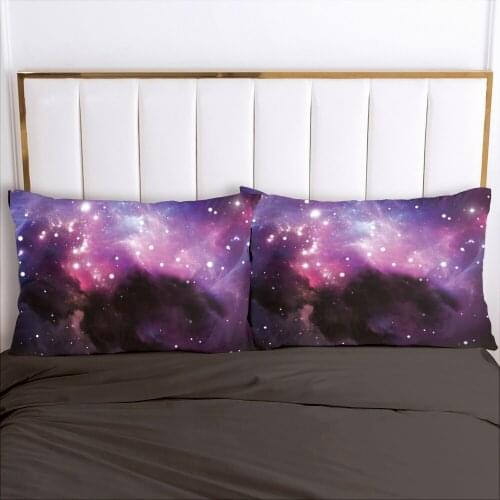 Galaxy Pillow cover Pillow case Bedding Pillowcase Pillowcovers decorative for home 3D 50x75 50x70 Black lilac colour