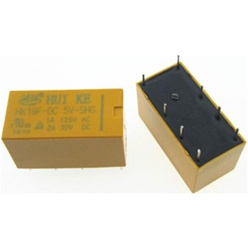 NEW signal Telecommunication 5V relay HK19F-DC5V-SHG HK19F-5VDC-SHG 5V 5VDC DC5V 1A 125VAC 8PIN