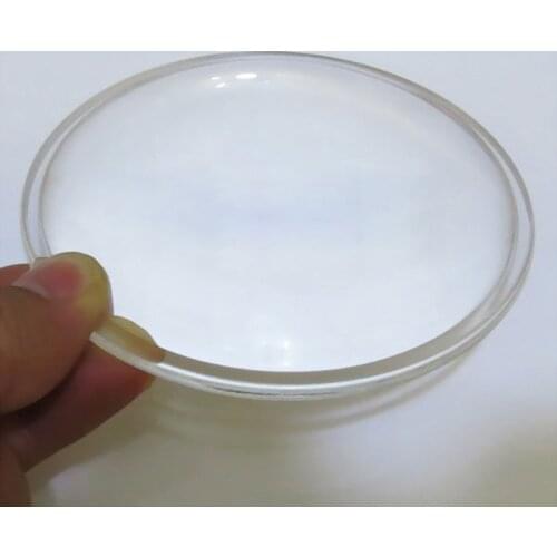 107mm Diameter Optical Glass Aspheric LED Focal Length 135mm Plano Convex Lens For LED Magnifying Glass