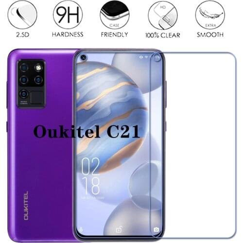 Phone Glass For Oukitel C21Tempered Glass Protective Film Explosion-proof Screen Protector For Oukitel C 21 Cover